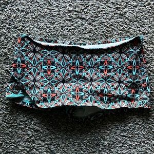 Free People multi colored flower print skort